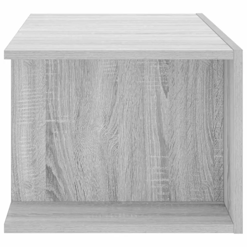 Televizoriaus spintelė su LED, pilka ąžuolo, 90x39x30cm