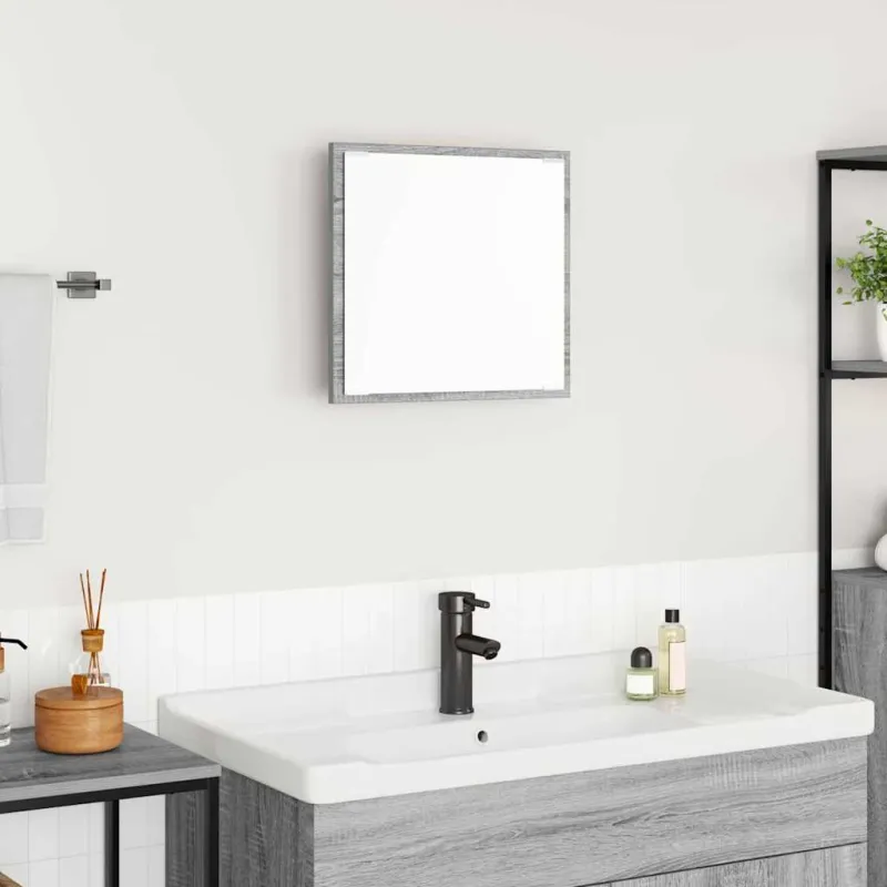 LED vonios veidrodis Pilkas Sonoma 40 x 37 x 8.5 cm