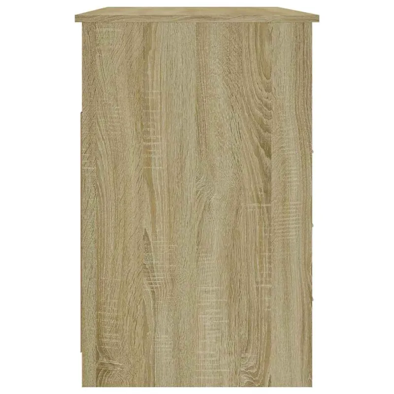 Rašomasis stalas su stalčiais, ąžuolo, 102x50x76cm, mediena