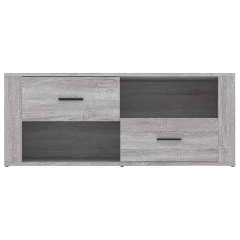 Televizoriaus spintelė, pilka ąžuolo, 100x35x40cm, mediena