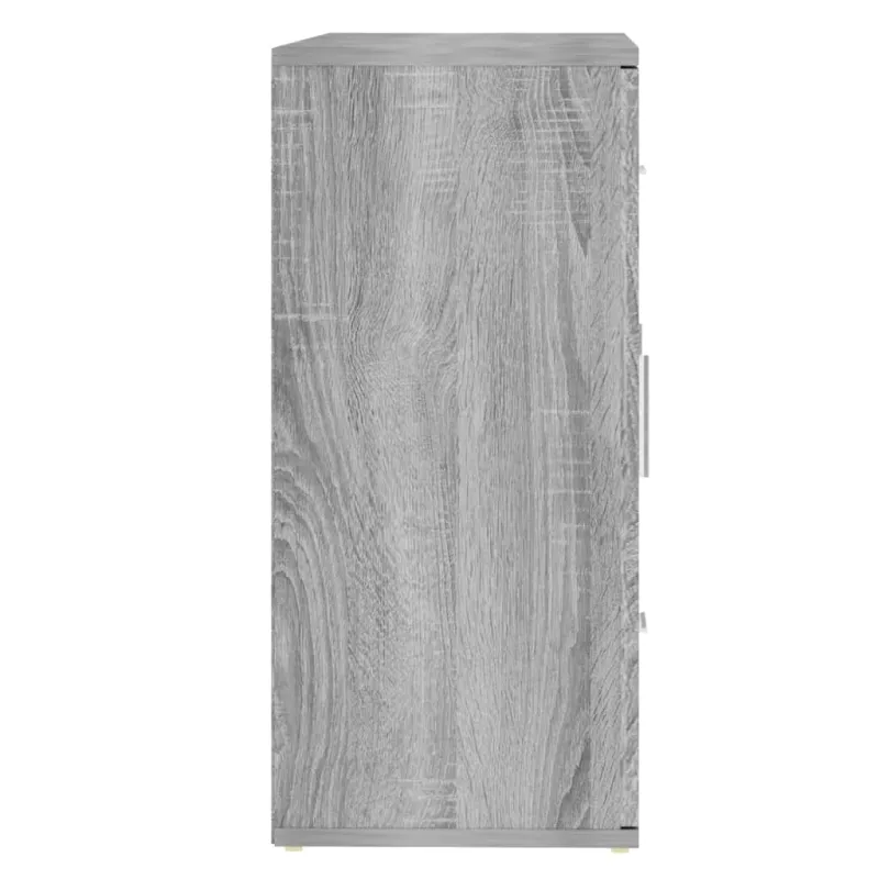 Šoninė spintelė, pilka ąžuolo, 91x29,5x65cm, apdirbta mediena