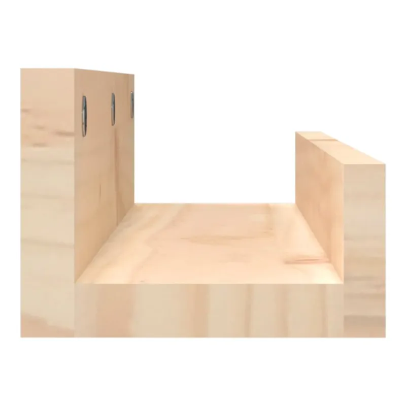Sieninės lentynos, 2vnt., 50x12x9cm, pušies medienos masyvas