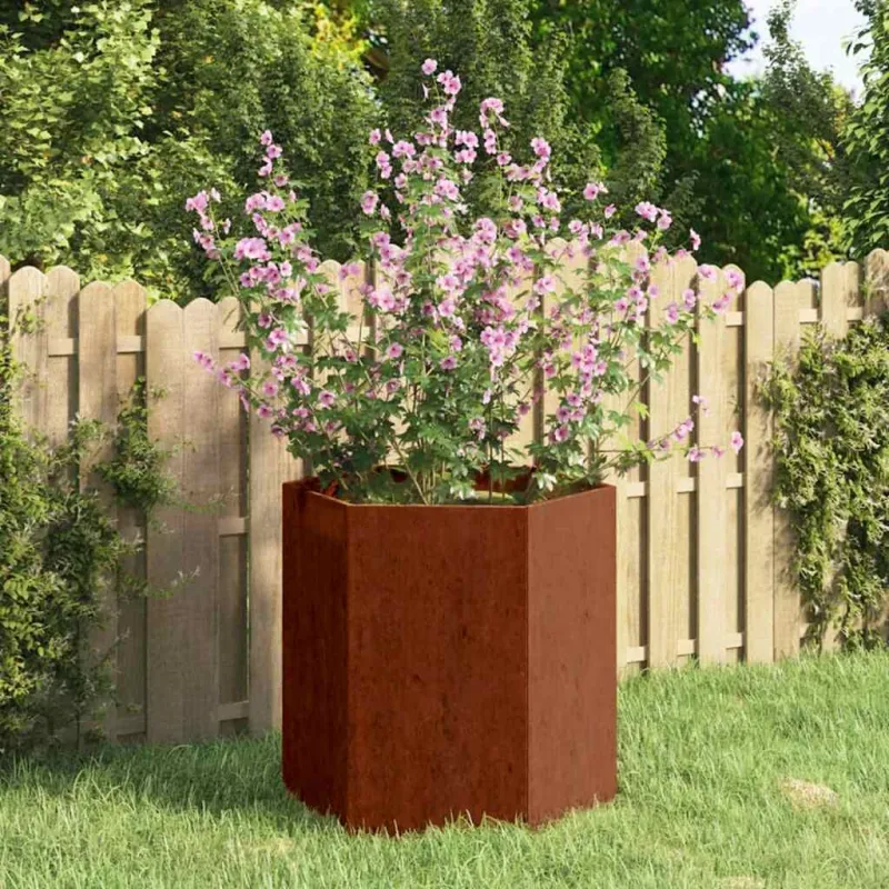 Lovelis, rūdžių spalvos, 40x40x45cm, Corten plienas