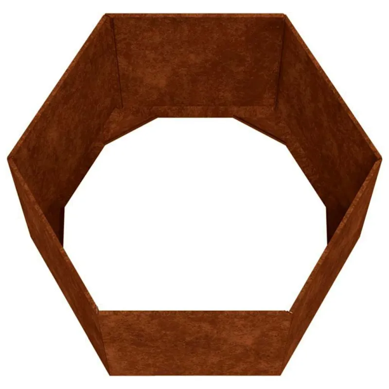 Lovelis, rūdžių spalvos, 60x60x45cm, Corten plienas