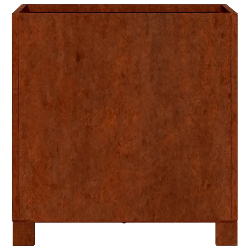 Lovelis su kojelėmis, rūdžių, 40x40x40cm, Corten plienas