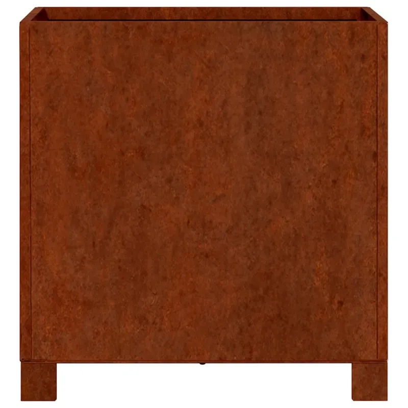 Lovelis su kojelėmis, rūdžių, 40x40x40cm, Corten plienas