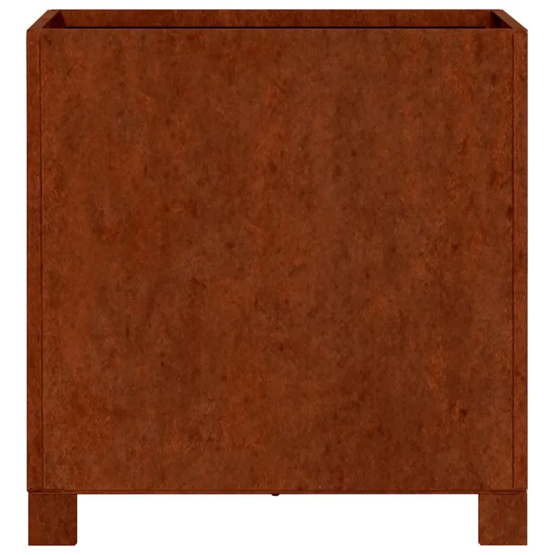 Loveliai su kojelėm, 2vnt., rūdžių, 40x40x40cm, Corten plienas