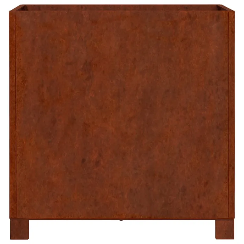 Lovelis su kojelėmis, rūdžių, 50x50x50cm, Corten plienas