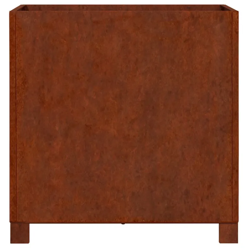 Lovelis su kojelėmis, rūdžių, 50x50x50cm, Corten plienas