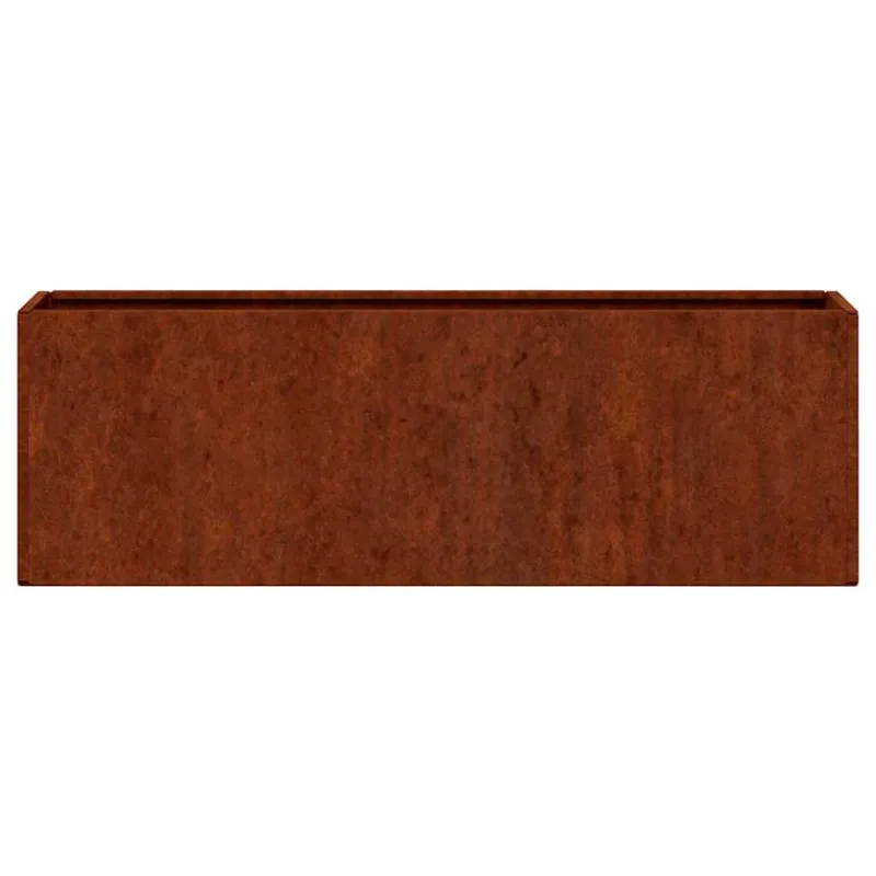 Sieniniai loveliai, 2vnt., rūdžių, 53x10x17cm, Corten plienas