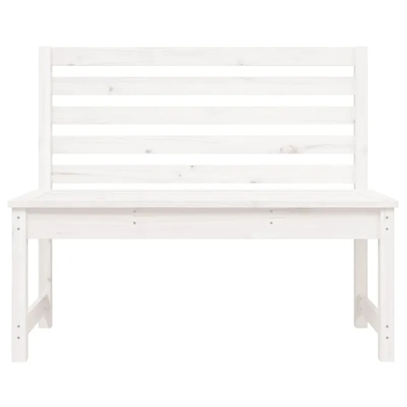 Sodo suoliukas, baltos spalvos, 109cm, pušies medienos masyvas