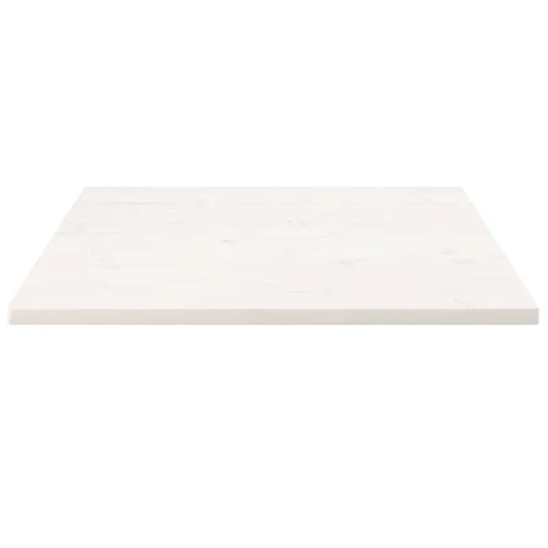 Stalviršis, baltas, 70x70x2,5cm, pušies masyvas, kvadratinis