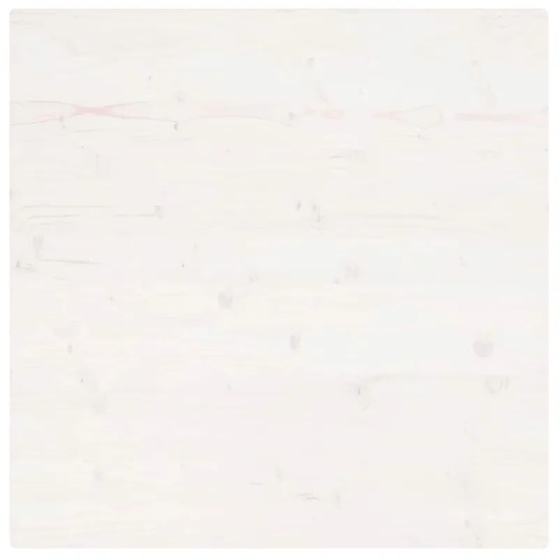Stalviršis, baltas, 80x80x2,5cm, pušies masyvas, kvadratinis