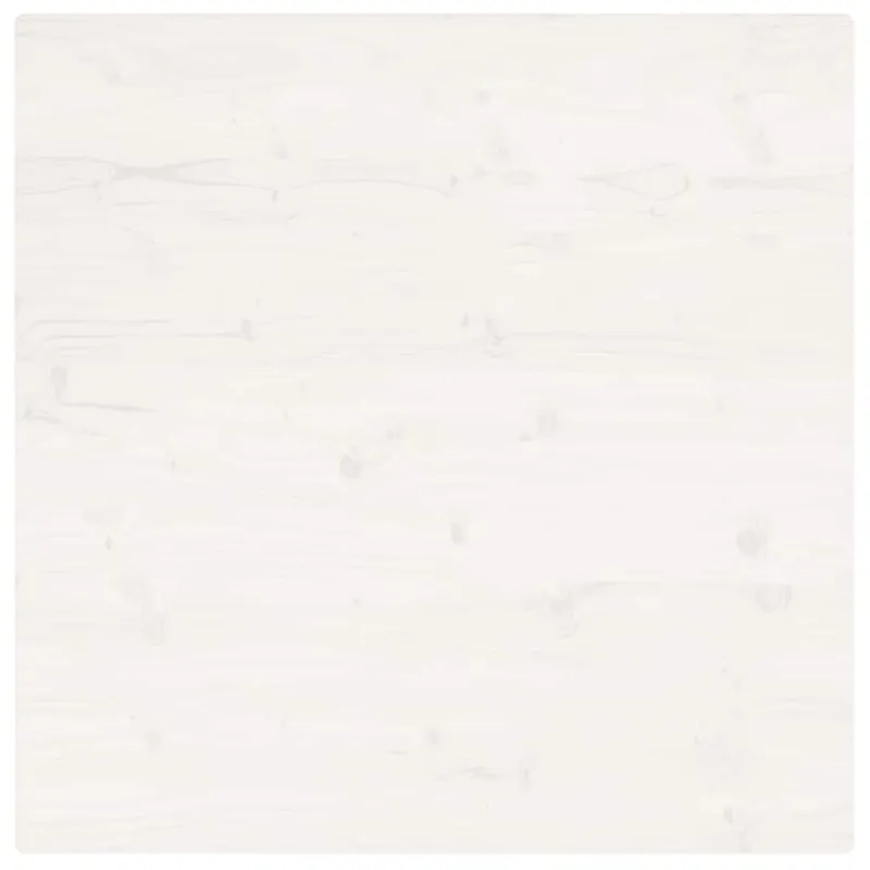 Stalviršis, baltas, 90x90x2,5cm, pušies masyvas, kvadratinis