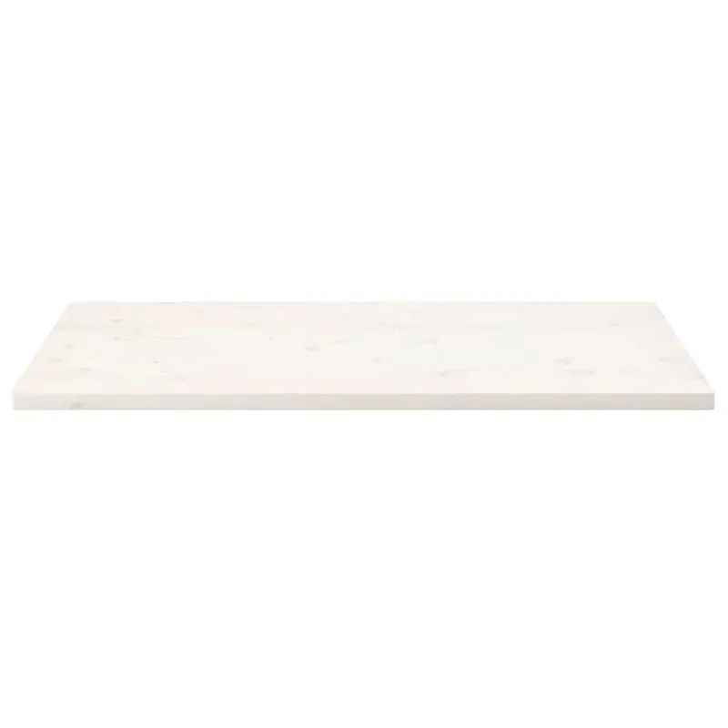 Stalviršis, baltas, 100x50x2,5cm, pušies masyvas, stačiakampis