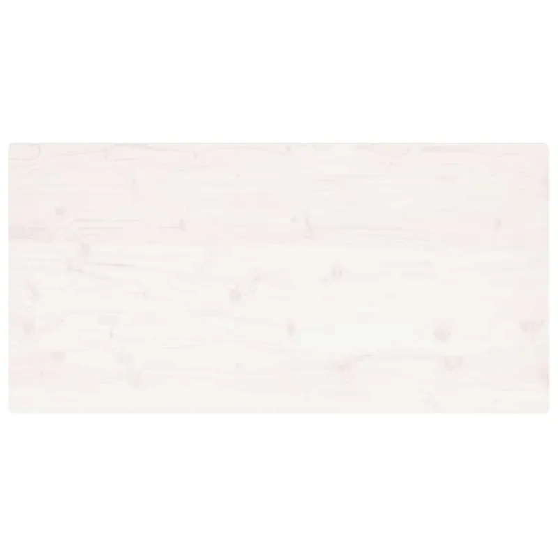 Stalviršis, baltas, 110x55x2,5cm, pušies masyvas, stačiakampis
