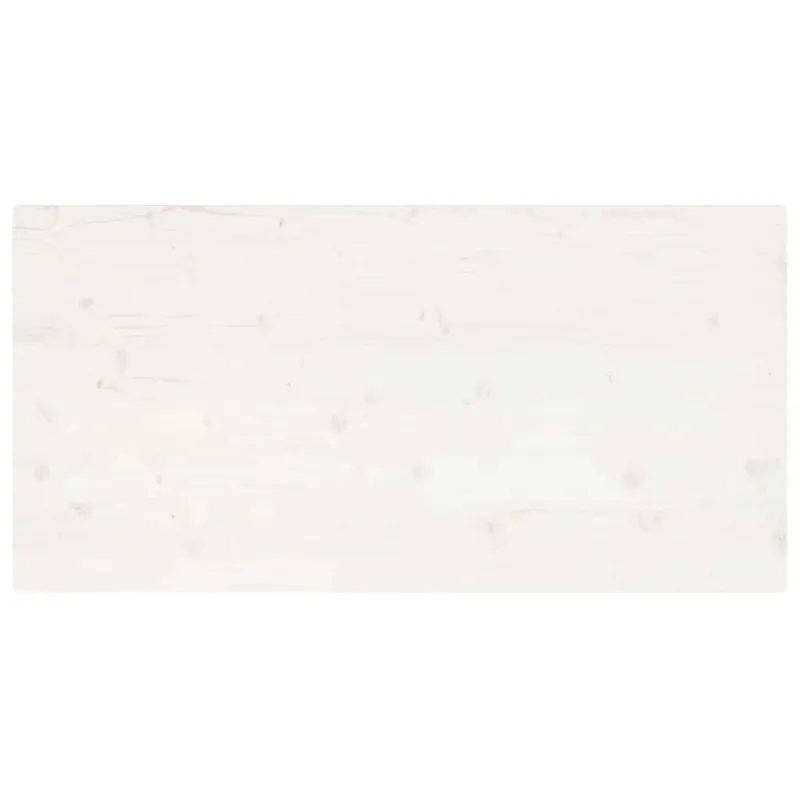 Stalviršis, baltas, 110x60x2,5cm, pušies masyvas, stačiakampis