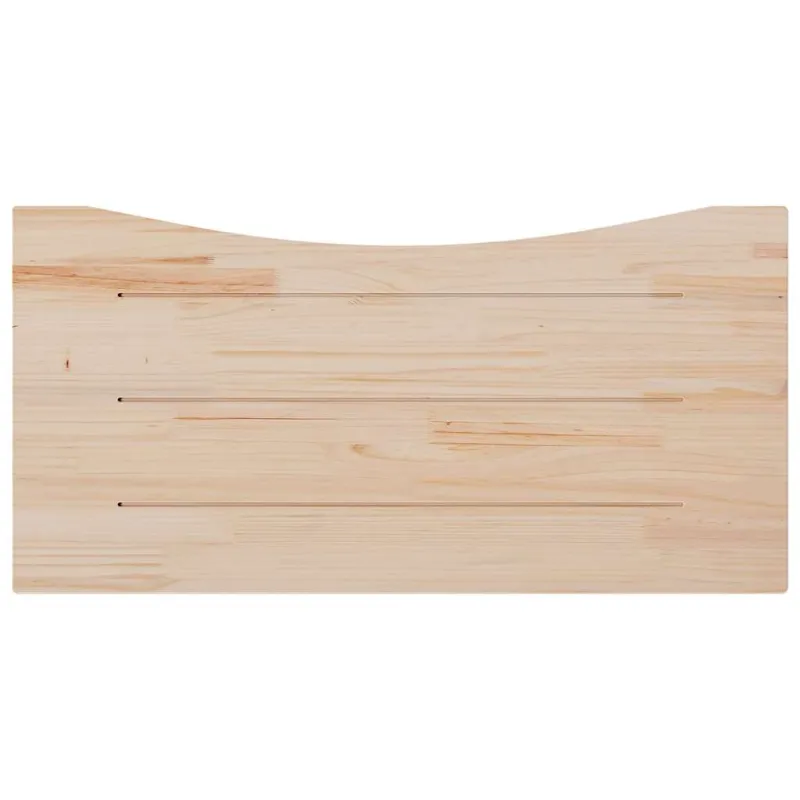 Rašomojo stalo stalviršis, baltas, 100x50x2,5cm, pušies masyvas