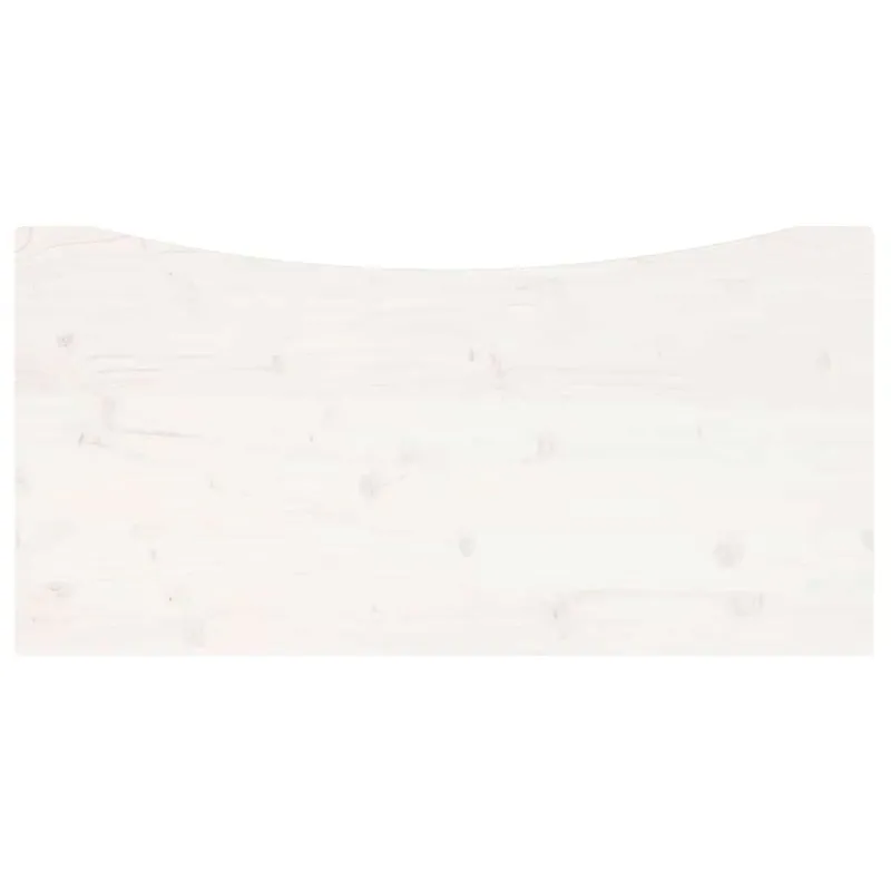 Rašomojo stalo stalviršis, baltas, 100x50x2,5cm, pušies masyvas