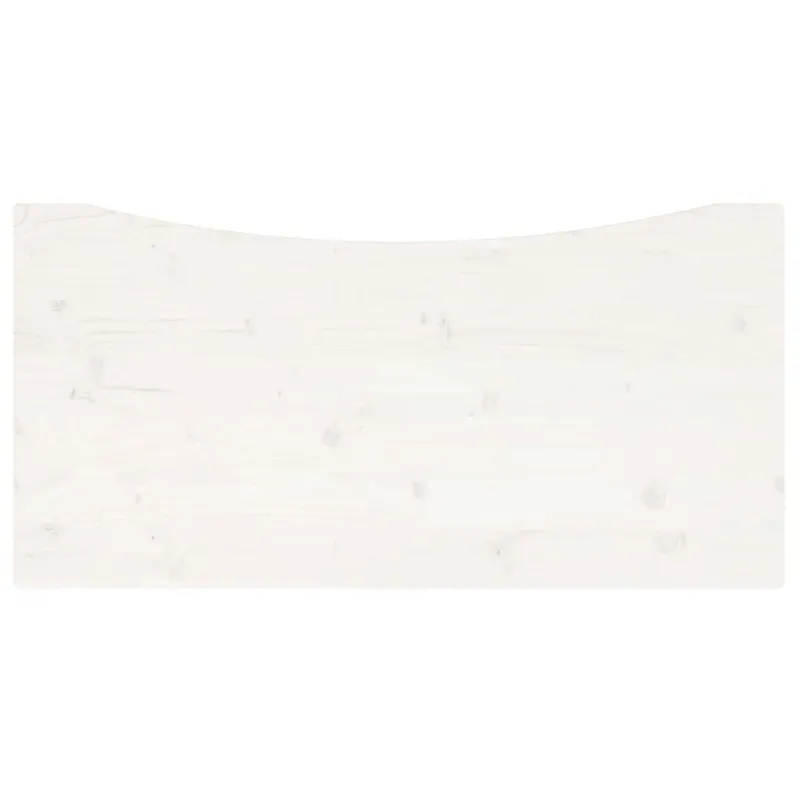 Rašomojo stalo stalviršis, baltas, 110x55x2,5cm, pušies masyvas
