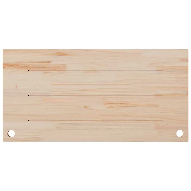 Rašomojo stalo stalviršis, baltas, 100x50x2,5cm, pušies masyvas