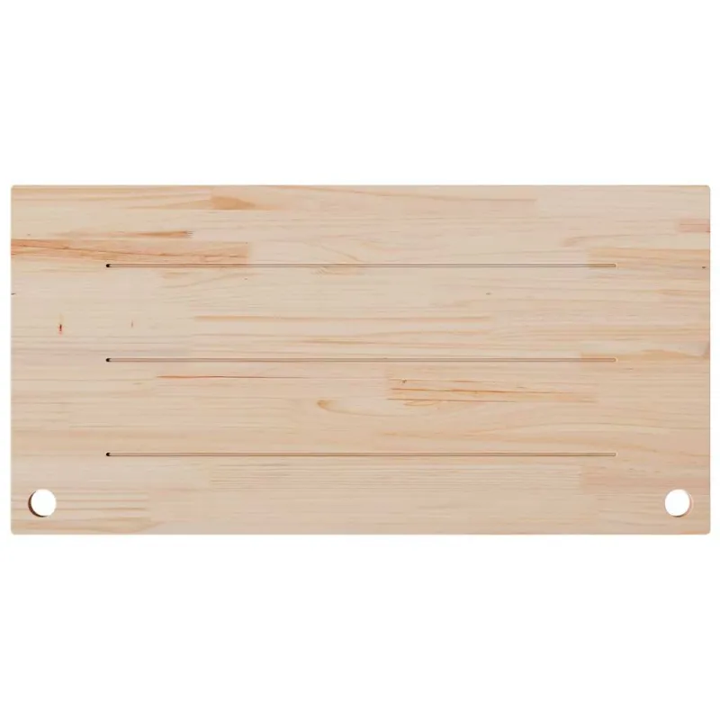 Rašomojo stalo stalviršis, baltas, 110x55x2,5cm, pušies masyvas