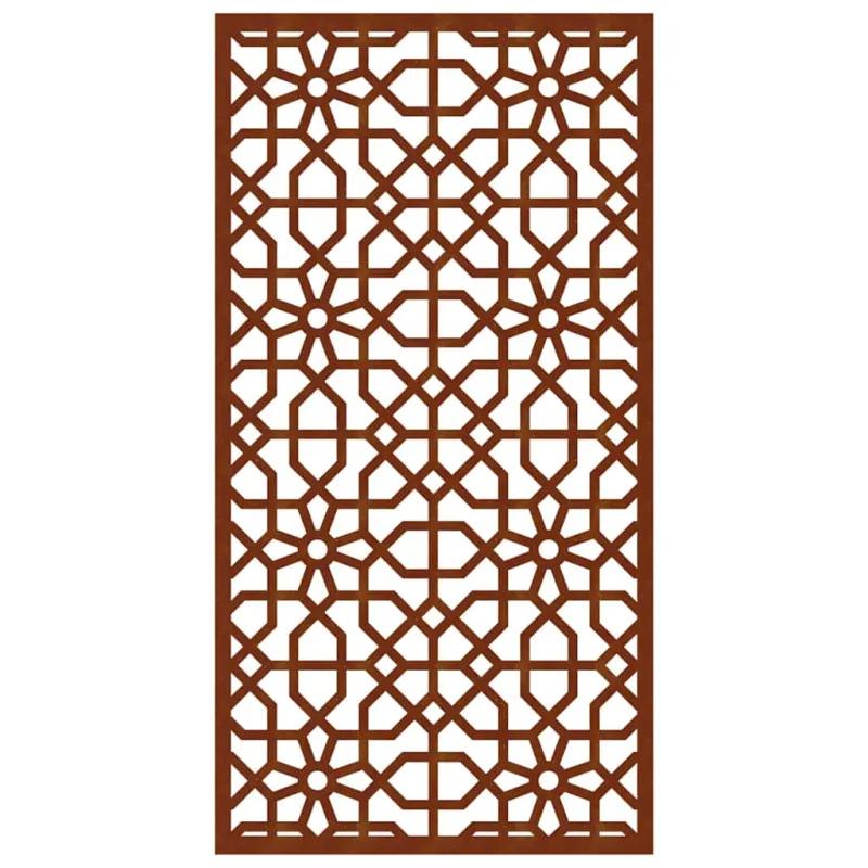 Sodo sienos dekoracija, 105x55cm, corten plienas