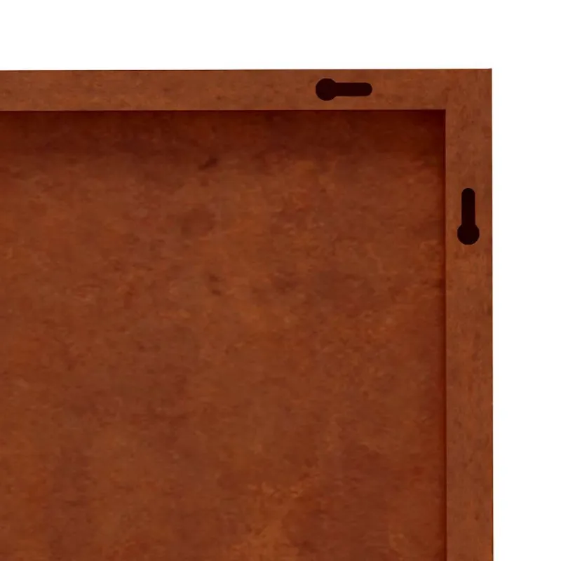 Sodo sienos dekoracija, 105x55cm, corten plienas, palmės
