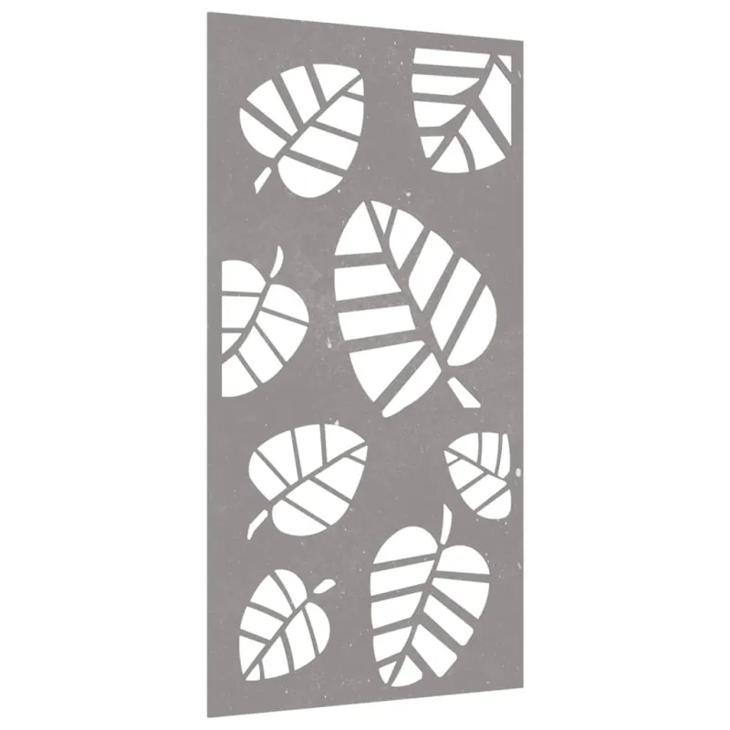 Sodo sienos dekoracija, 105x55cm, corten plienas, lapų dizaino