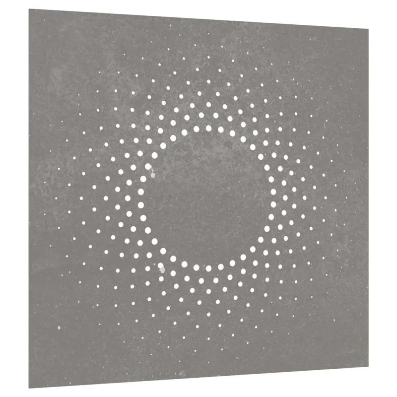 Sodo sienos dekoracija, 55x55cm, corten plienas, saulės dizaino