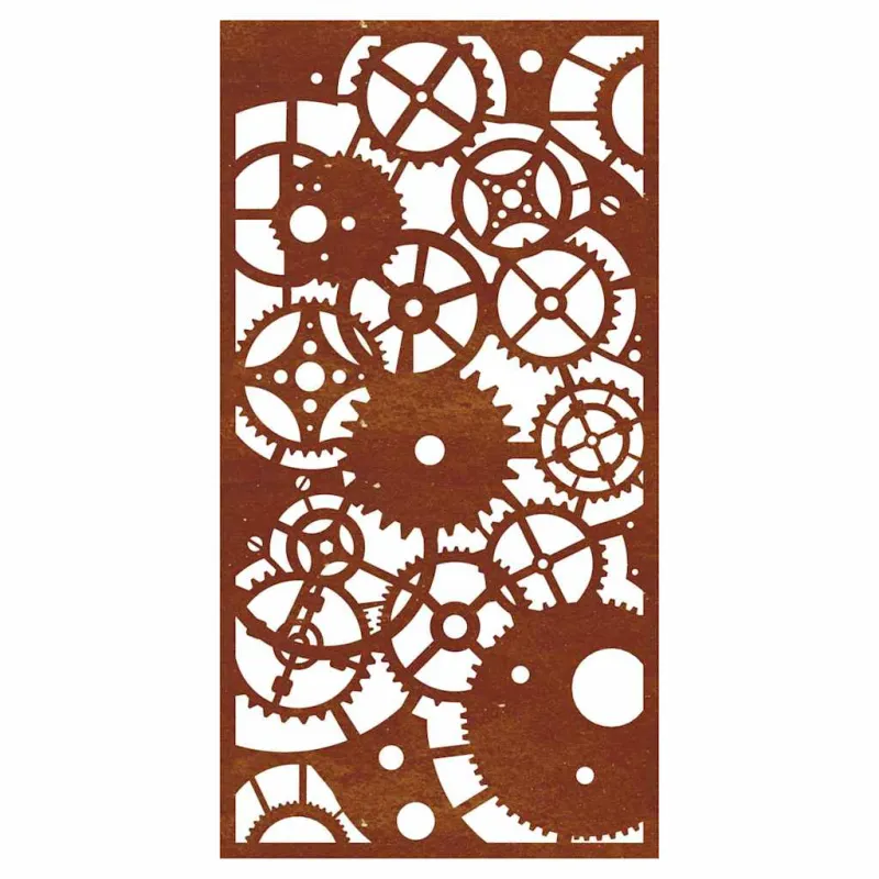 Sodo sienos dekoracija, 105x55cm, corten plienas