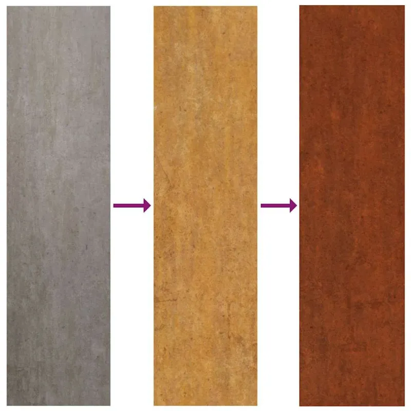 Sodo sienos dekoracija, 55x55cm, corten plienas, saulės dizaino