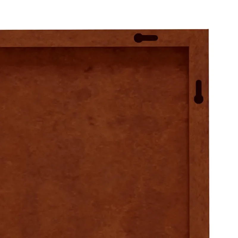Sodo sienos dekoracija, 55x55cm, corten plienas, žolės dizaino