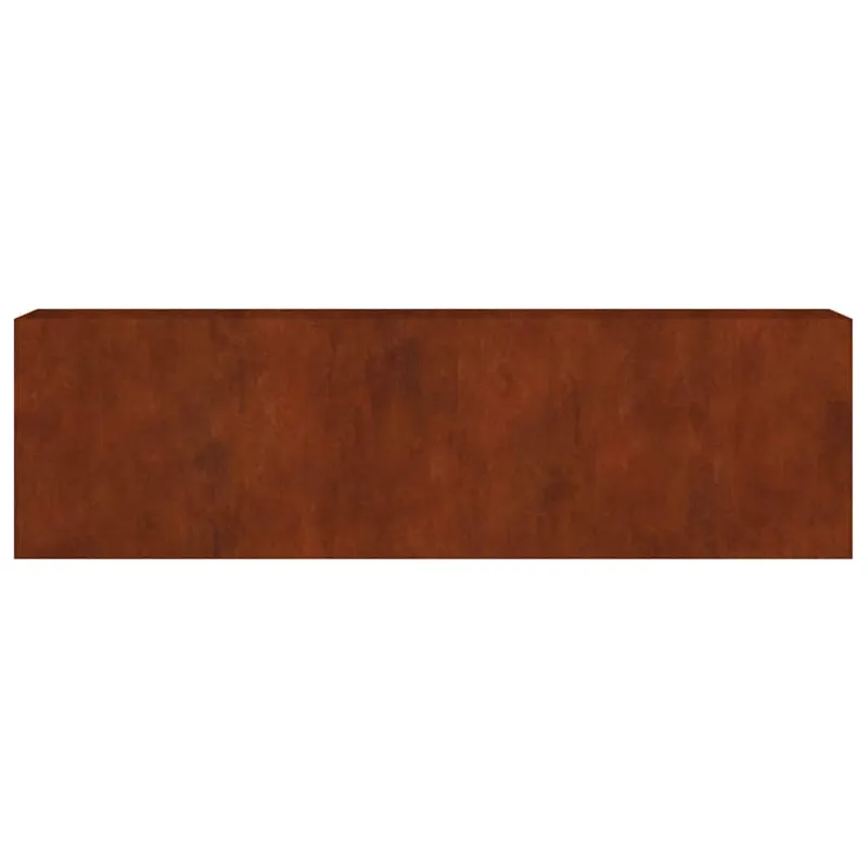 Aukštas sodo lovelis, 280x40x80cm, Corten plienas