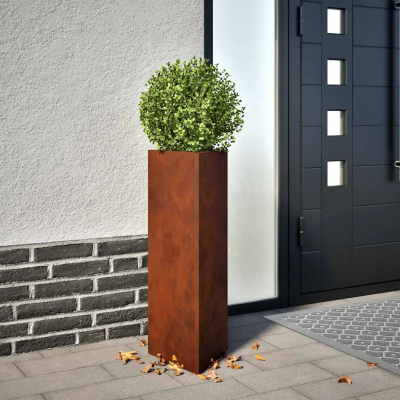 Sodo lovelis, 30x26x75cm, Corten plienas