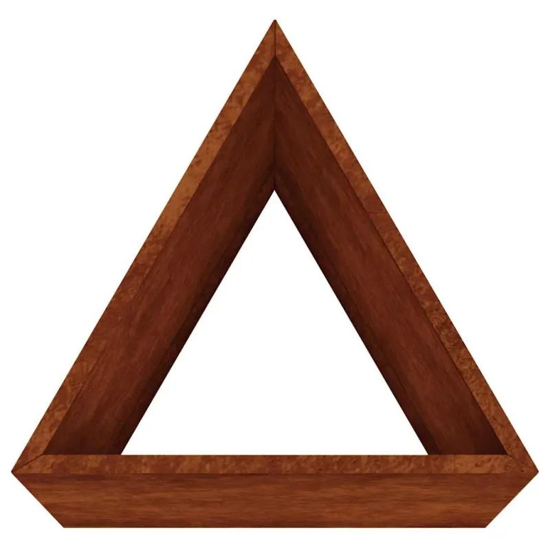 Sodo lovelis, 30x26x75cm, Corten plienas
