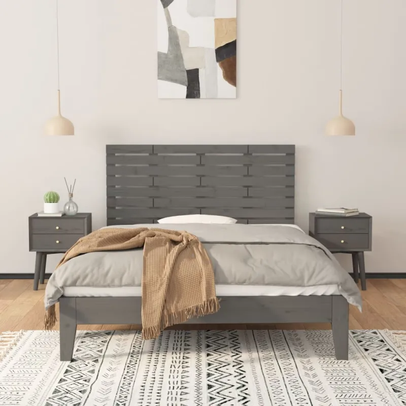 Sieninis galvūgalis, pilkas, 146x3x63cm, pušies masyvas