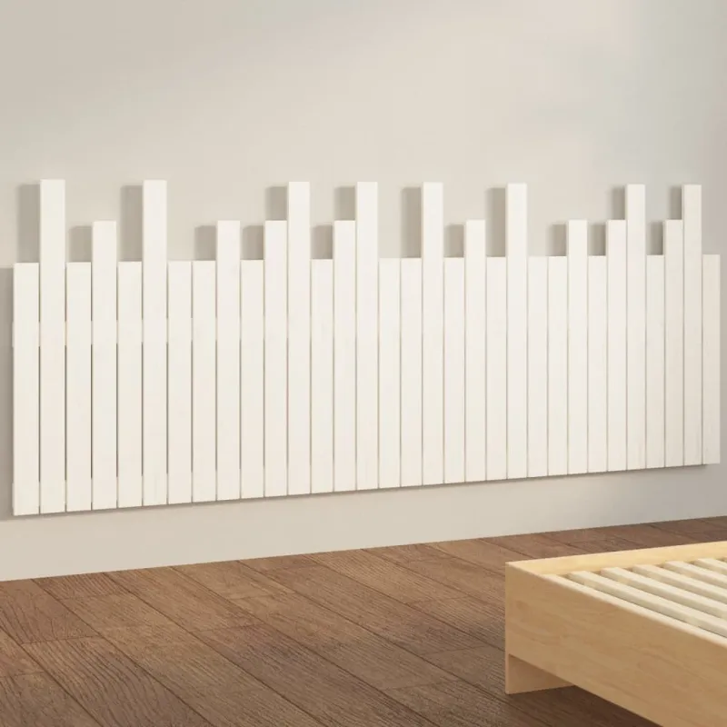 Sieninis galvūgalis, baltas, 204x3x80cm, pušies masyvas