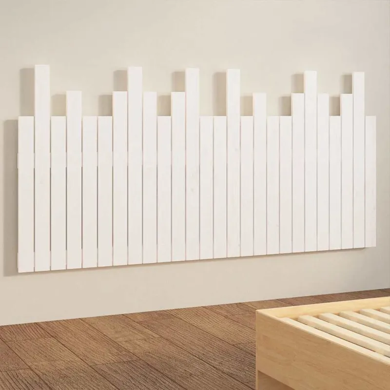 Sieninis galvūgalis, baltas, 166x3x80cm, pušies masyvas