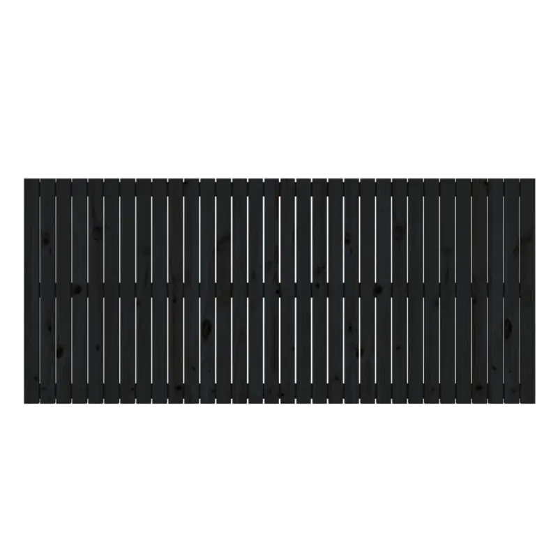 Sieninis galvūgalis, juodas, 204x3x90cm, pušies masyvas