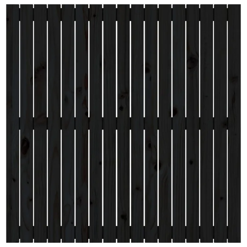 Sieninis galvūgalis, juodas, 108x3x110cm, pušies masyvas