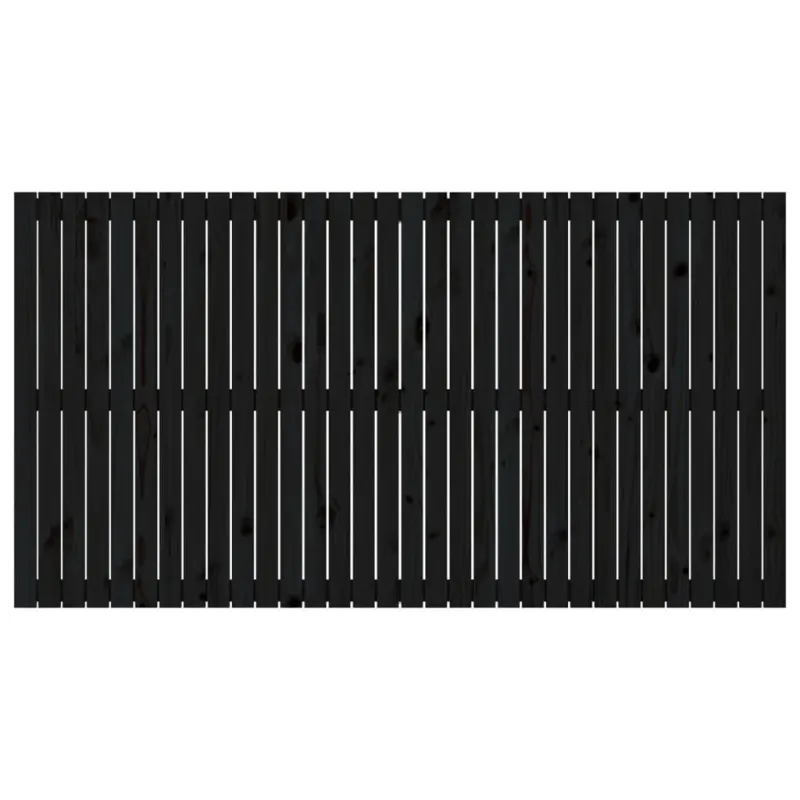 Sieninis galvūgalis, juodas, 204x3x110cm, pušies masyvas