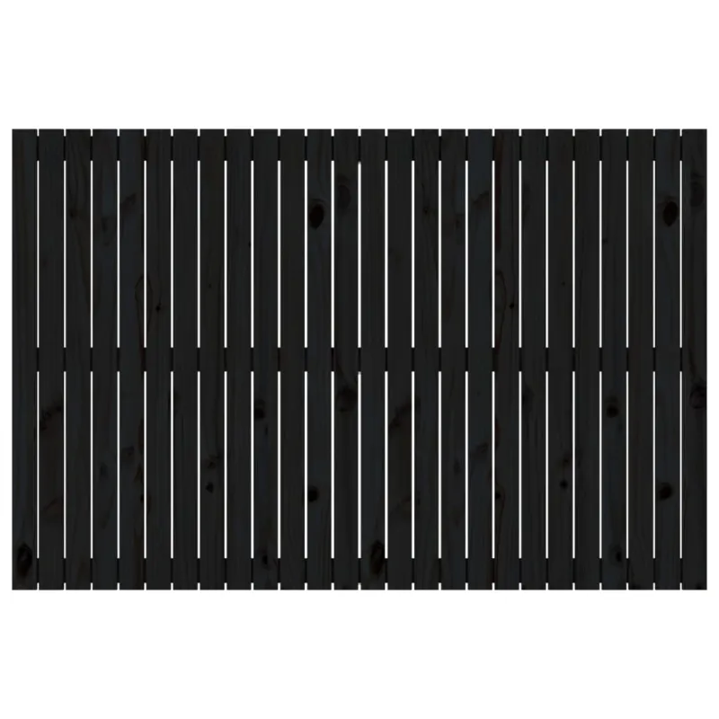 Sieninis galvūgalis, juodas, 166x3x110cm, pušies masyvas