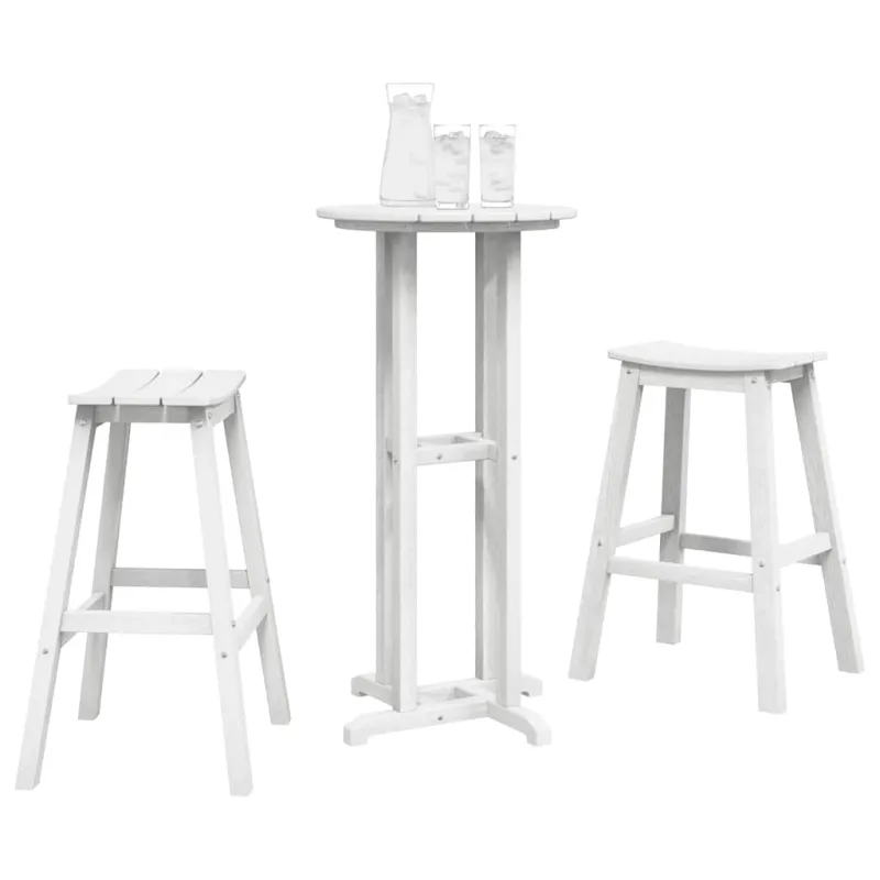 Sodo baro komplektas 3 osaa, valkoinen HDPE