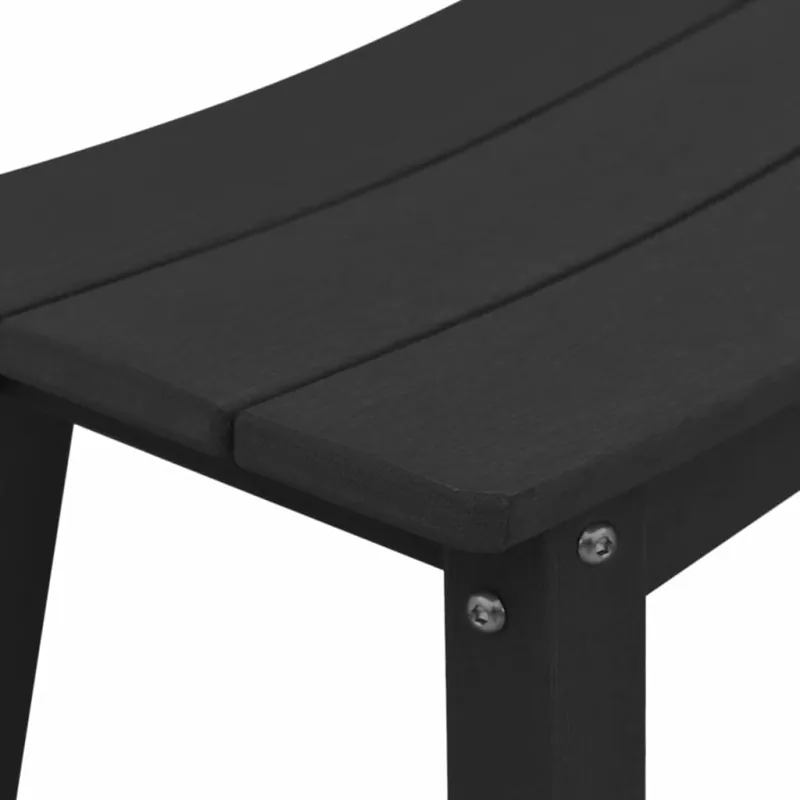 Sodo barokkompletti 3 kpl, musta HDPE