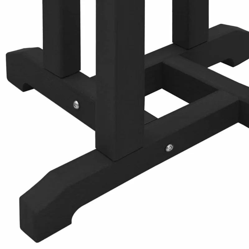 Sodo barokkompletti 3 kpl, musta HDPE