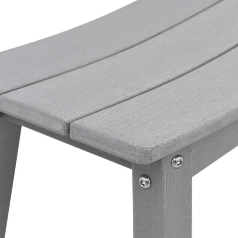Sodo barokkompletti 4 kpl, vaaleanharmaa HDPE