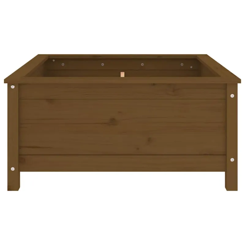 Sodo lovelis, medaus rudas, 82,5x82,5x39cm, pušies masyvas