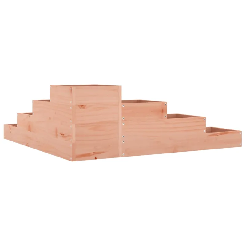 Sodo vazonas, 4 pakopų, 106x104,5x36 cm, masyvi mediena, Douglas