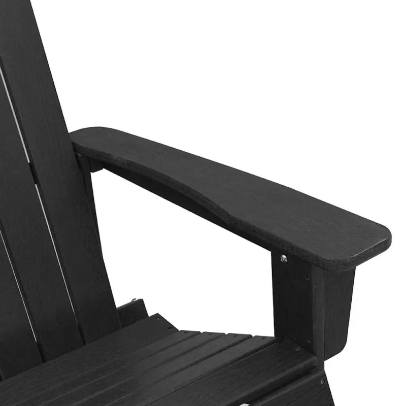 Adirondack-supynes, 2 kpl, Musta HDPE